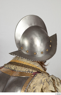  Photos Medieval Guard in plate armor 2 Historical Medieval soldier head helmet plate armor 0006.jpg